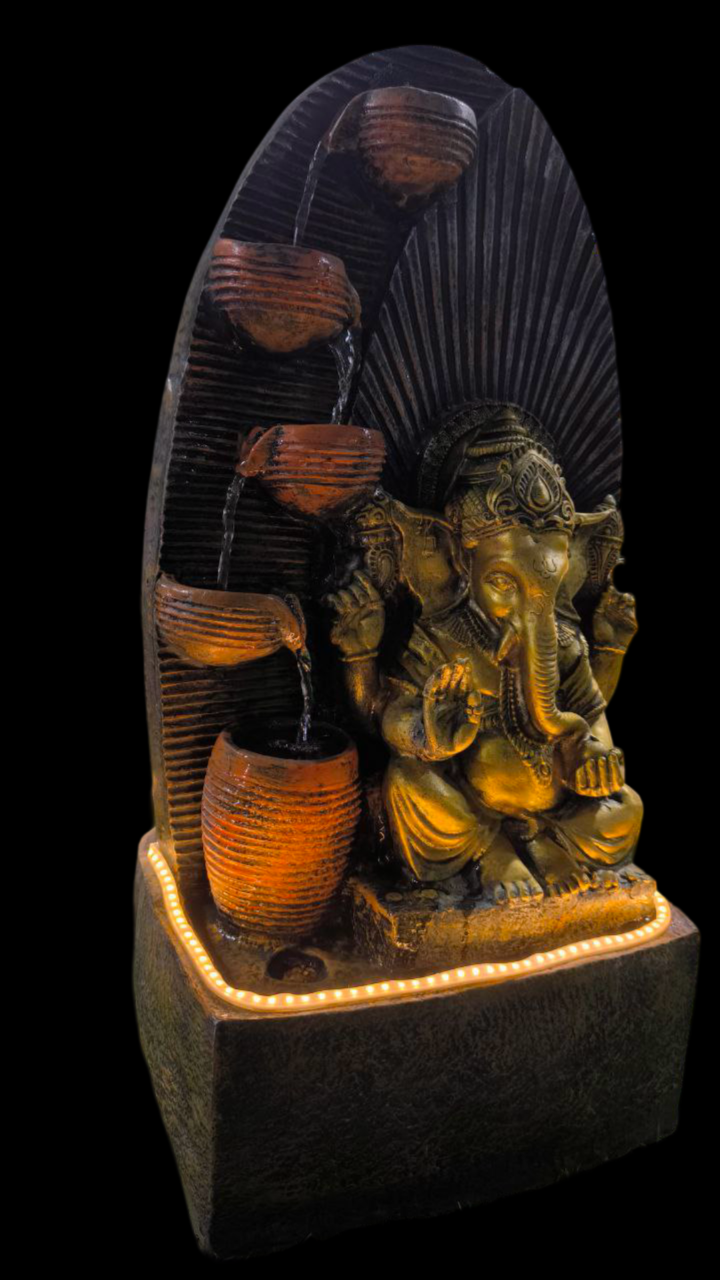 4 diya Ganesh(Fountain)