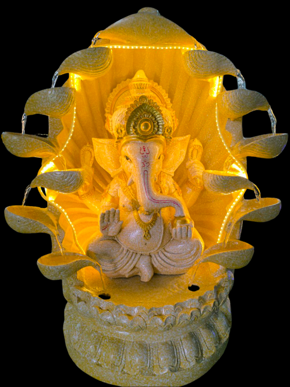 Small diya Ganesh(Yellow)