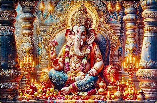 Beautiful Lord Ganesha Photo Frame Ganpati Photo Frame for Home Wall Room Decor Gift