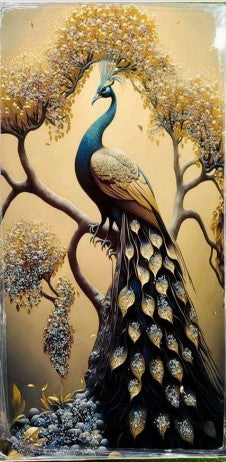 Peacock Canvas Wall Art, Home Decor Paintings,