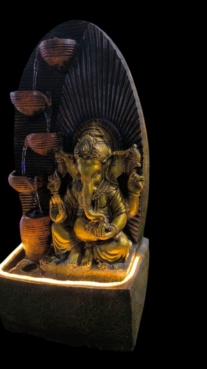4 diya Ganesh(Fountain)