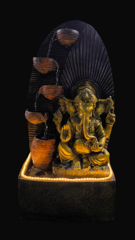 4 diya Ganesh(Fountain)