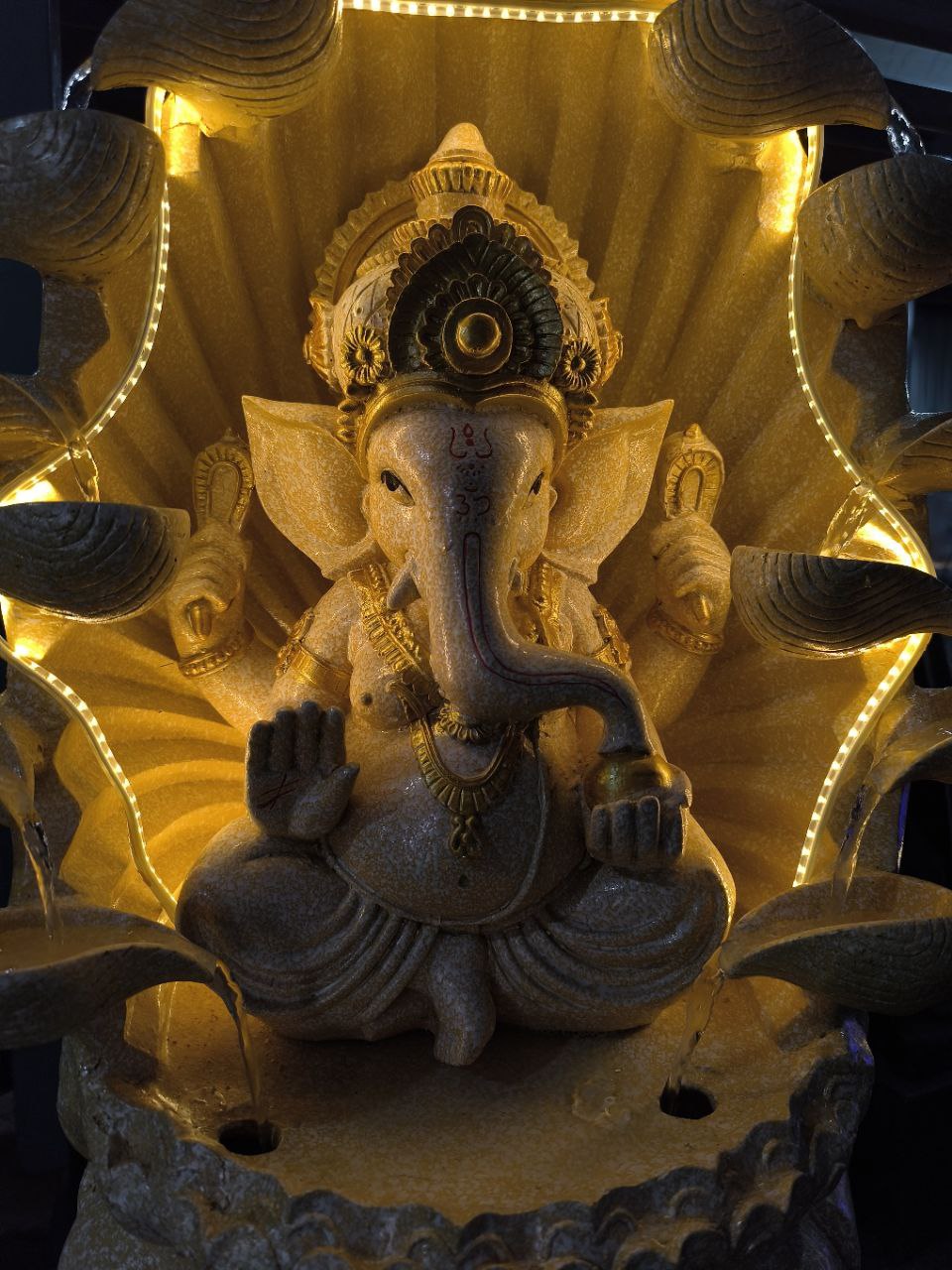 Small diya Ganesh(Yellow)