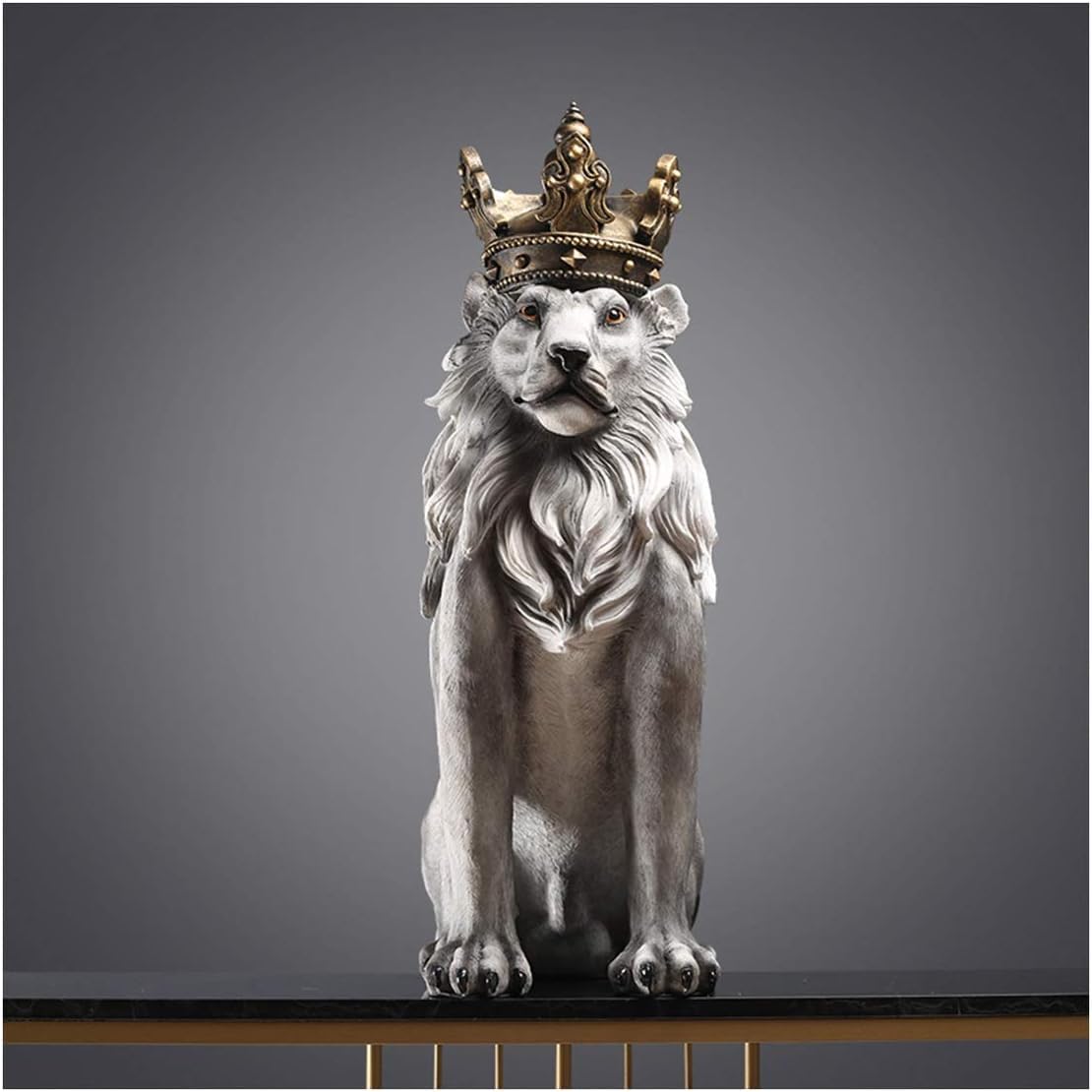 Trisaini Craft Lion King Statue Showpiece for Home Entrance Decoration, Office, Study Room, Collectible Figurines, Best Gift for The Man
