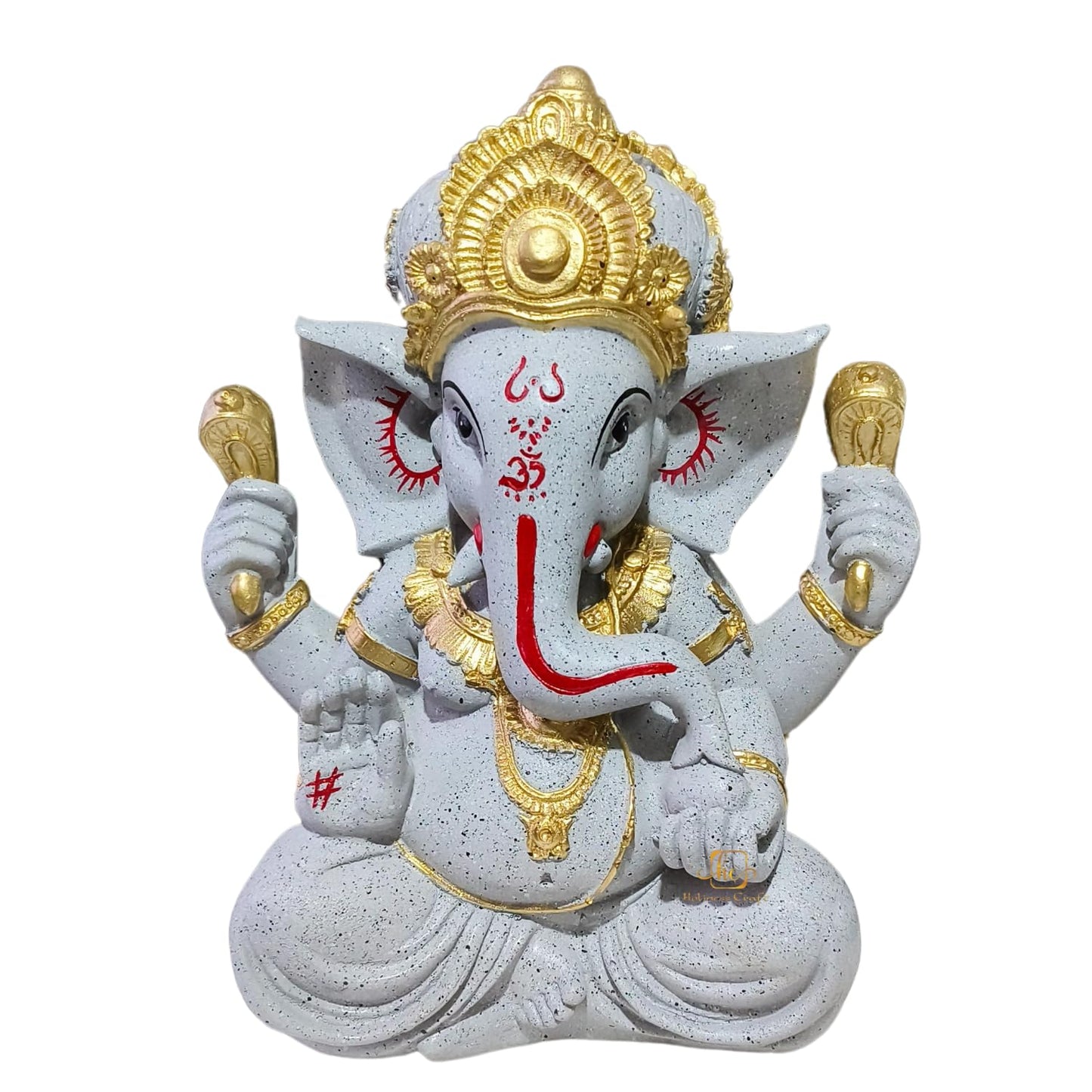 Trisaini Craft Ganesha Idol | Ganesha Idol for Home | Idol for Pooja Room | Ganesha Statue for Home and Office Decor | Handcrafted Ganesha Idol 30 cm Tall