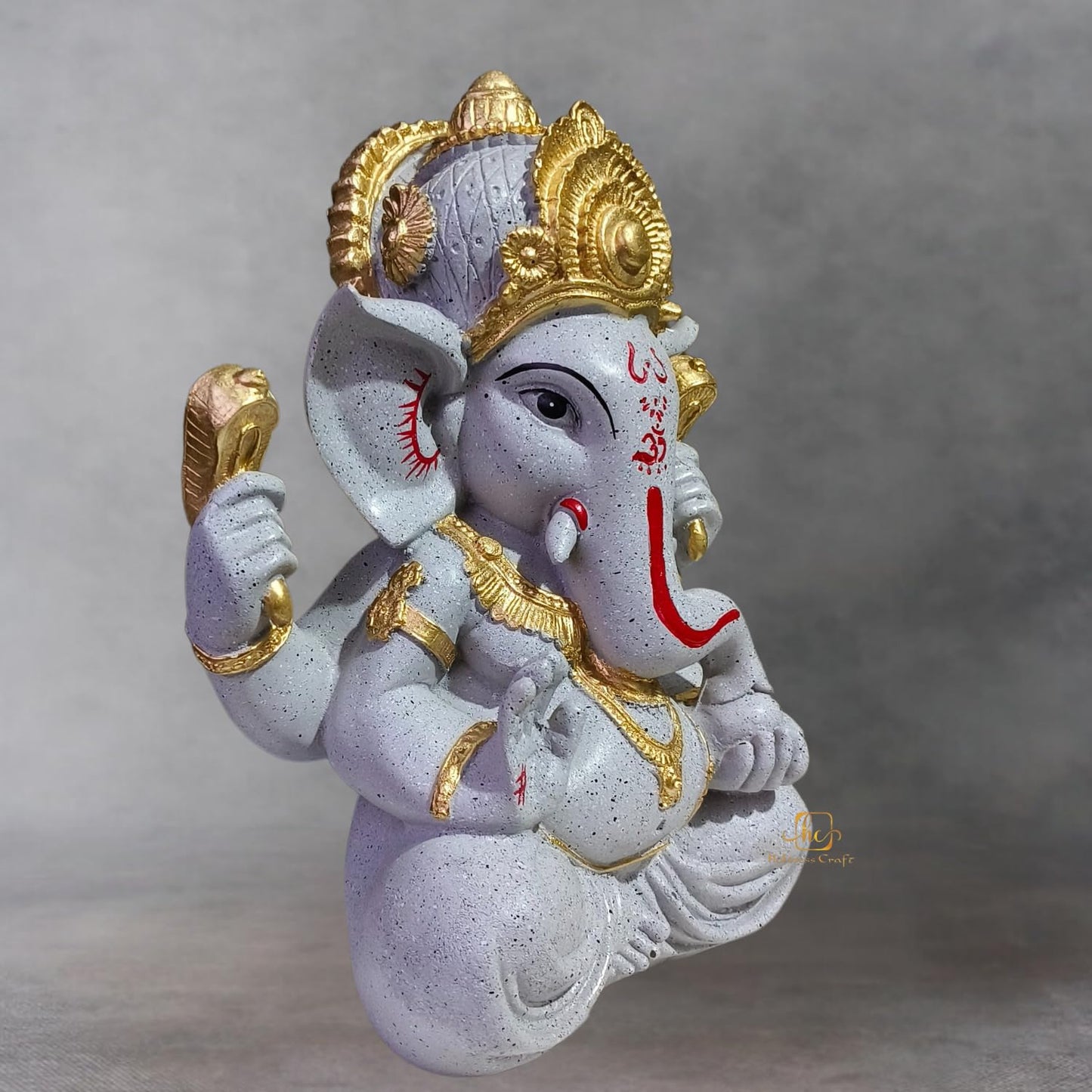 Trisaini Craft Ganesha Idol | Ganesha Idol for Home | Idol for Pooja Room | Ganesha Statue for Home and Office Decor | Handcrafted Ganesha Idol 30 cm Tall
