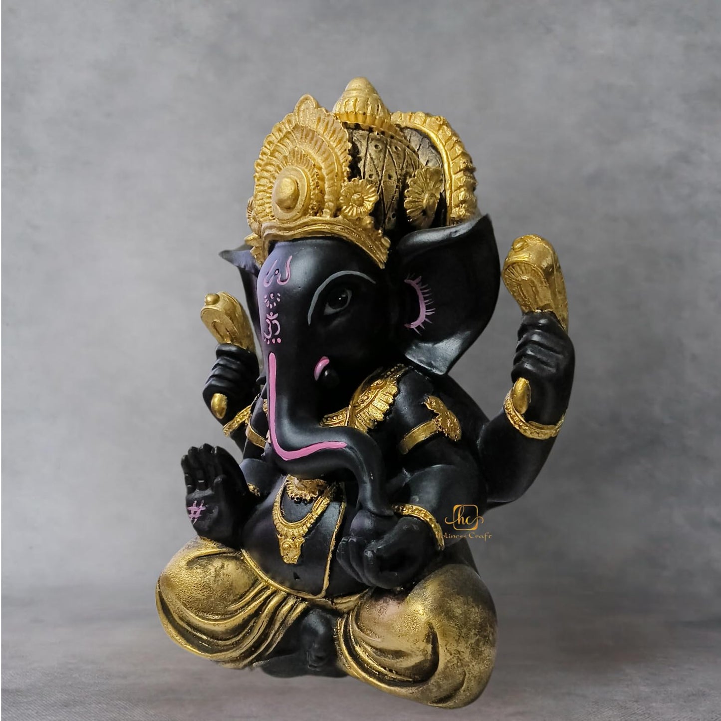 Trisaini Craft Ganesha Idol | Ganesha Idol for Home | Idol for Pooja Room | Ganesha Statue for Home and Office Decor | Handcrafted Ganesha Idol 30 cm Tall