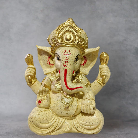 Trisaini Craft Ganesha Idol | Ganesha Idol for Home | Idol for Pooja Room | Ganesha Statue for Home and Office Decor | Handcrafted Ganesha Idol 30 cm Tall