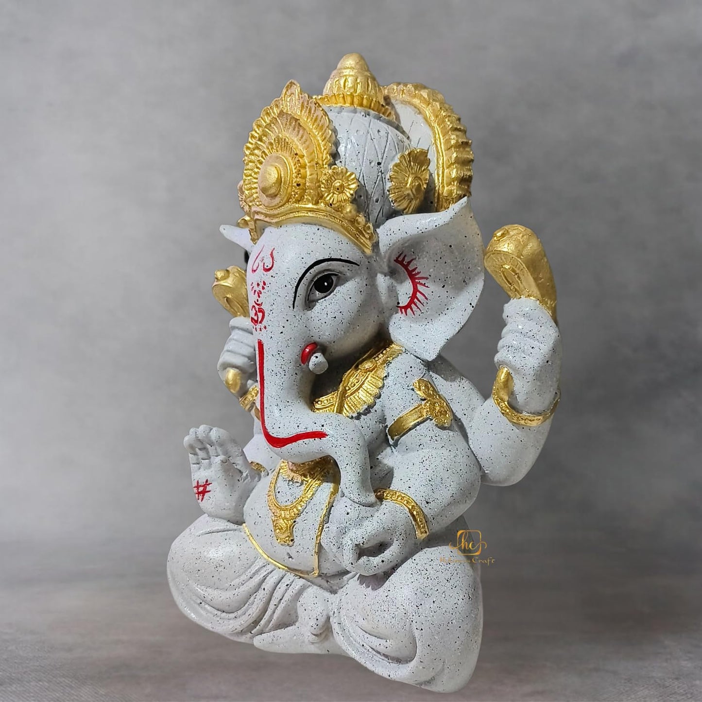 Trisaini Craft Ganesha Idol | Ganesha Idol for Home | Idol for Pooja Room | Ganesha Statue for Home and Office Decor | Handcrafted Ganesha Idol 30 cm Tall