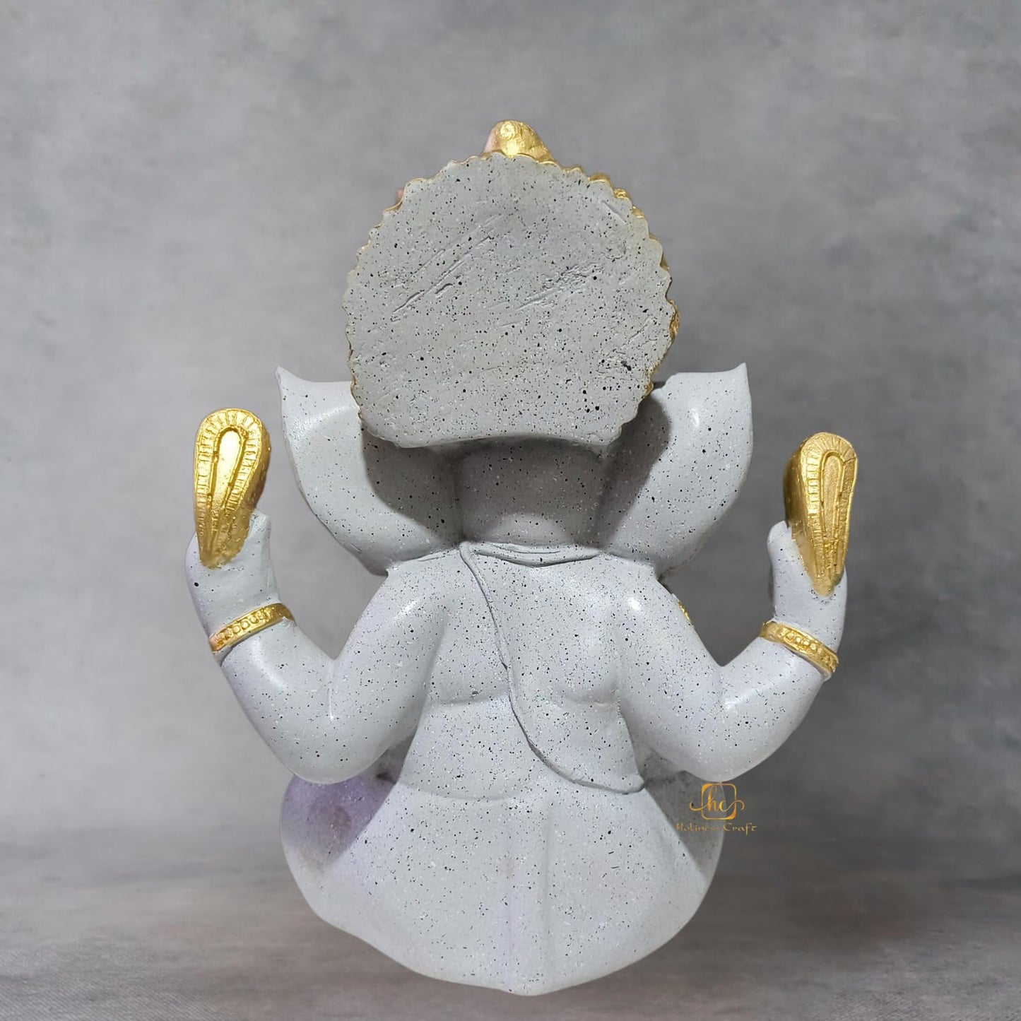 Trisaini Craft Ganesha Idol for Home,Pooja Room, Ganesha Statue, Office D�cor, Handcrafted Ganesha Idol 30 cm Tall (Grey)