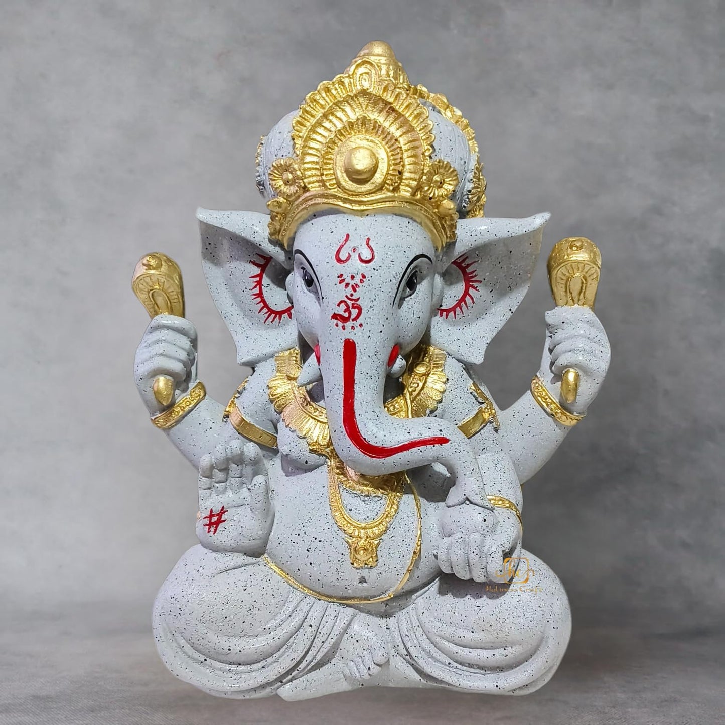 Trisaini Craft Ganesha Idol | Ganesha Idol for Home | Idol for Pooja Room | Ganesha Statue for Home and Office Decor | Handcrafted Ganesha Idol 30 cm Tall