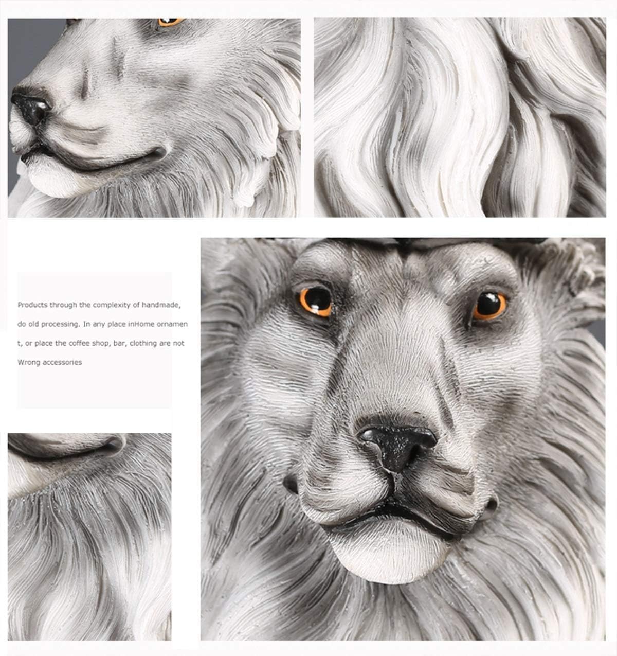 Trisaini Craft Lion King Statue Showpiece for Home Entrance Decoration, Office, Study Room, Collectible Figurines, Best Gift for The Man