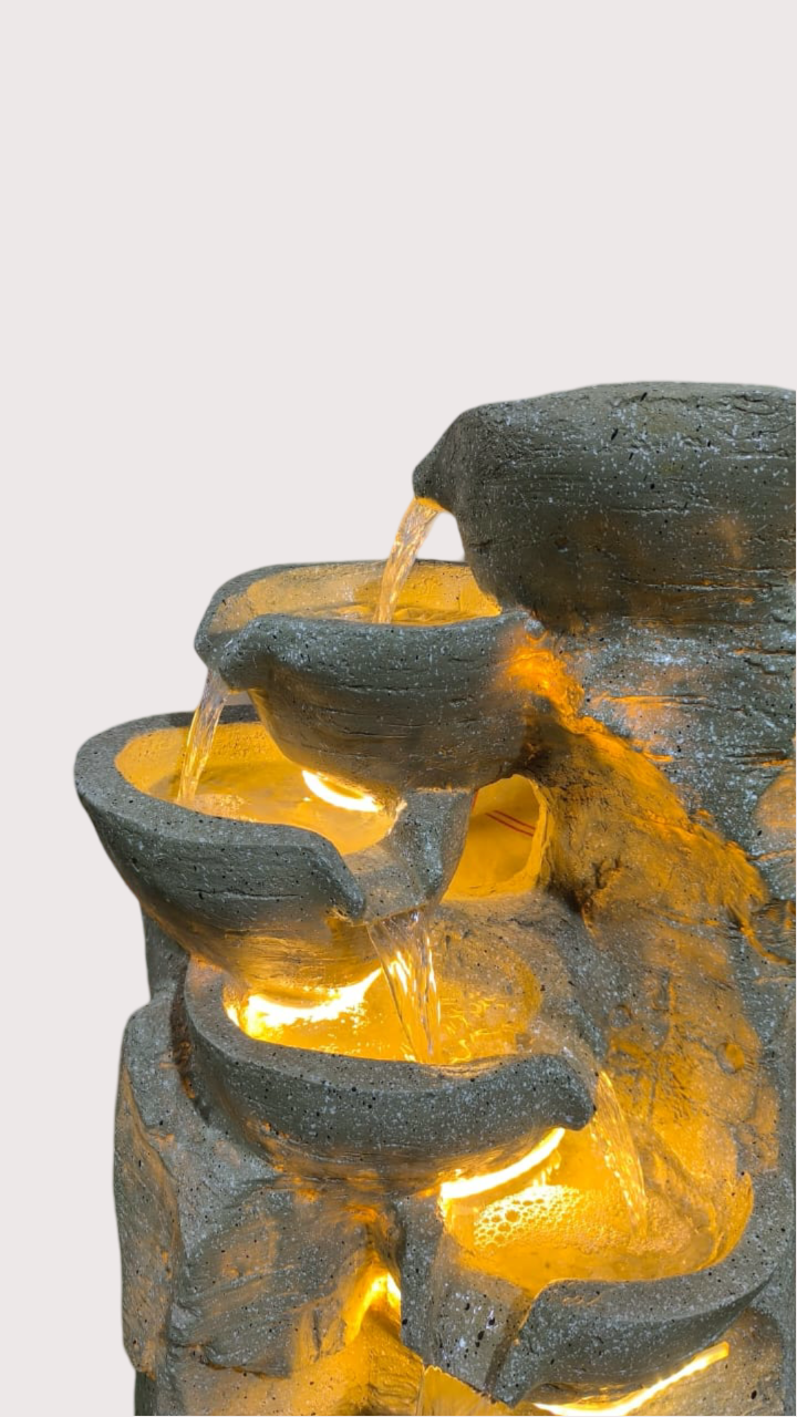 5 Bowl fountain(yellow)