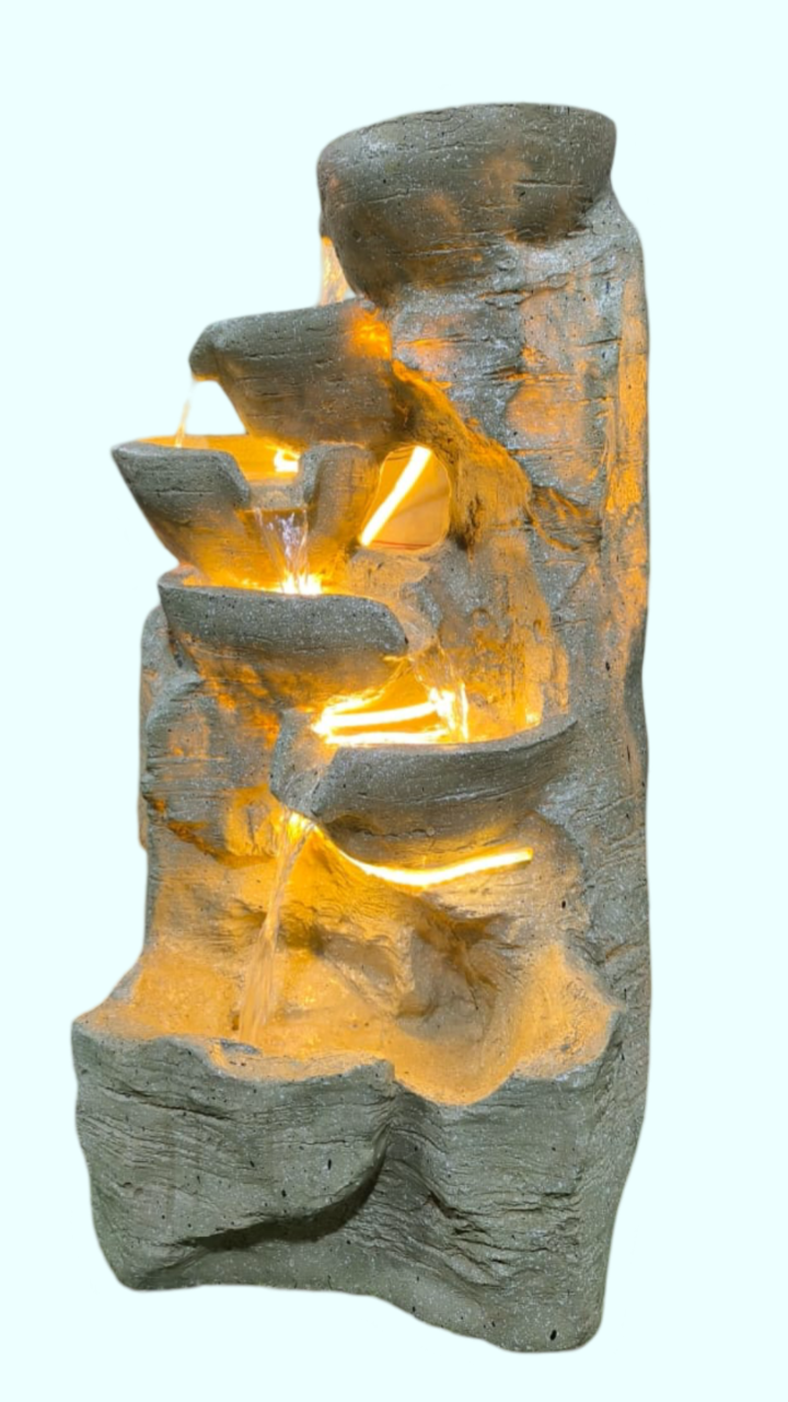 5 Bowl fountain(yellow)