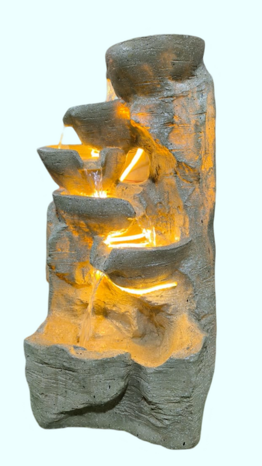 5 Bowl fountain(yellow)