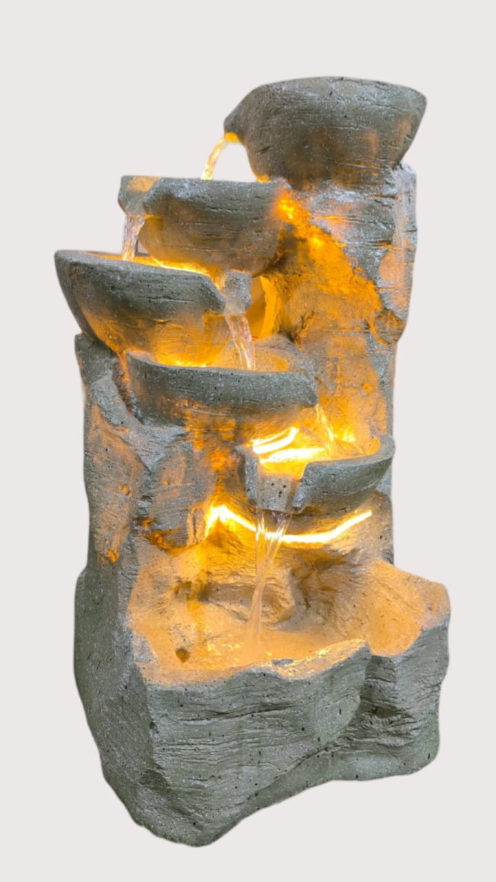 5 Bowl fountain(yellow)