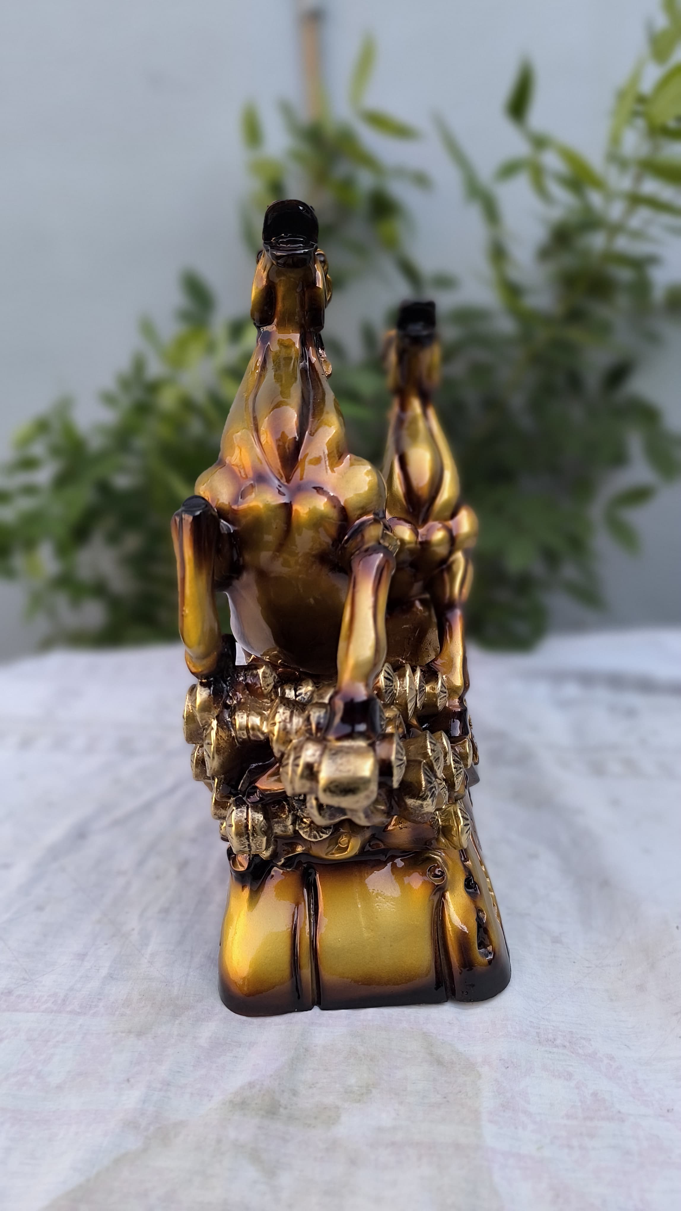17 Inch Double Horse Statue | Running Horse Idol for Success, Power & Home Décors |