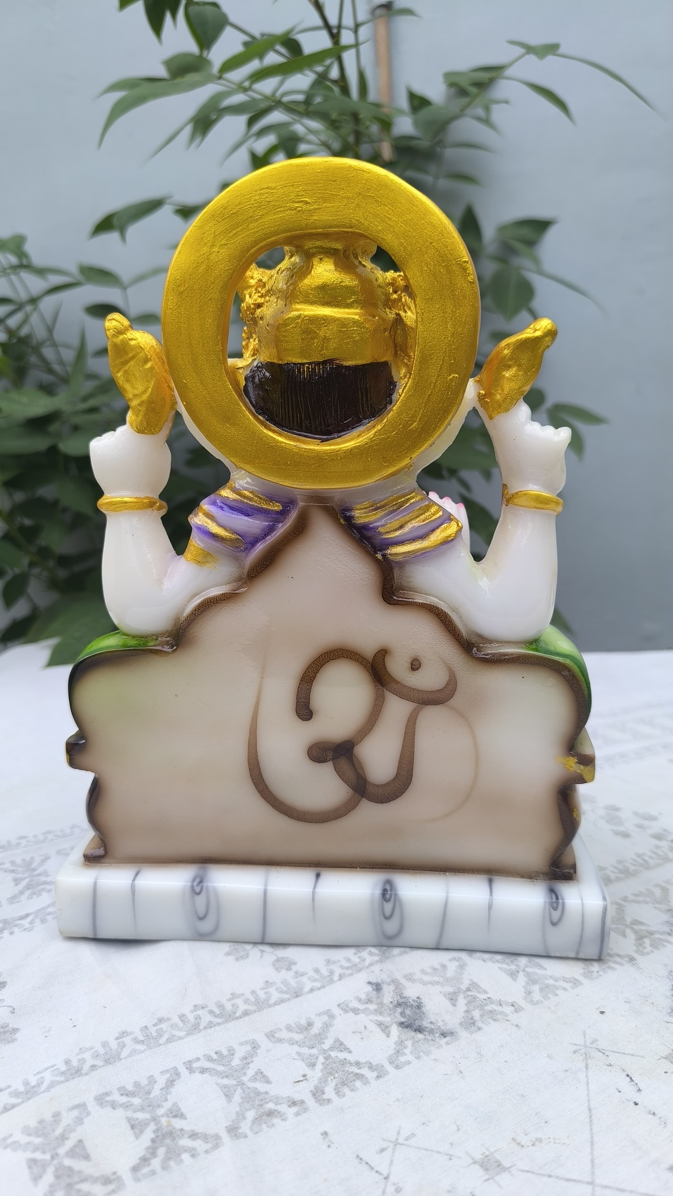 11 Inch Lord Ganesh Idol | Multicolor Ganpati  Statue for Home Decors, Car Dashboard & Gift |
