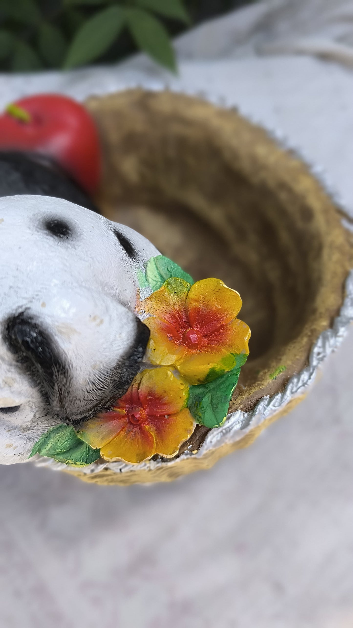 7 Inch Resin Cute 2 Puppy in Basket Showpiece | Decorative Dog Statue for Home Decor, Kids Room & Gift | Adorable Animal Figurine"